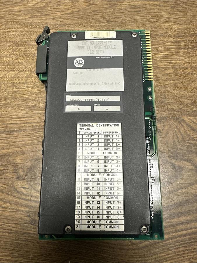 Used Allen Bradley,1771-IFE,Analog Input Module 12 Bit