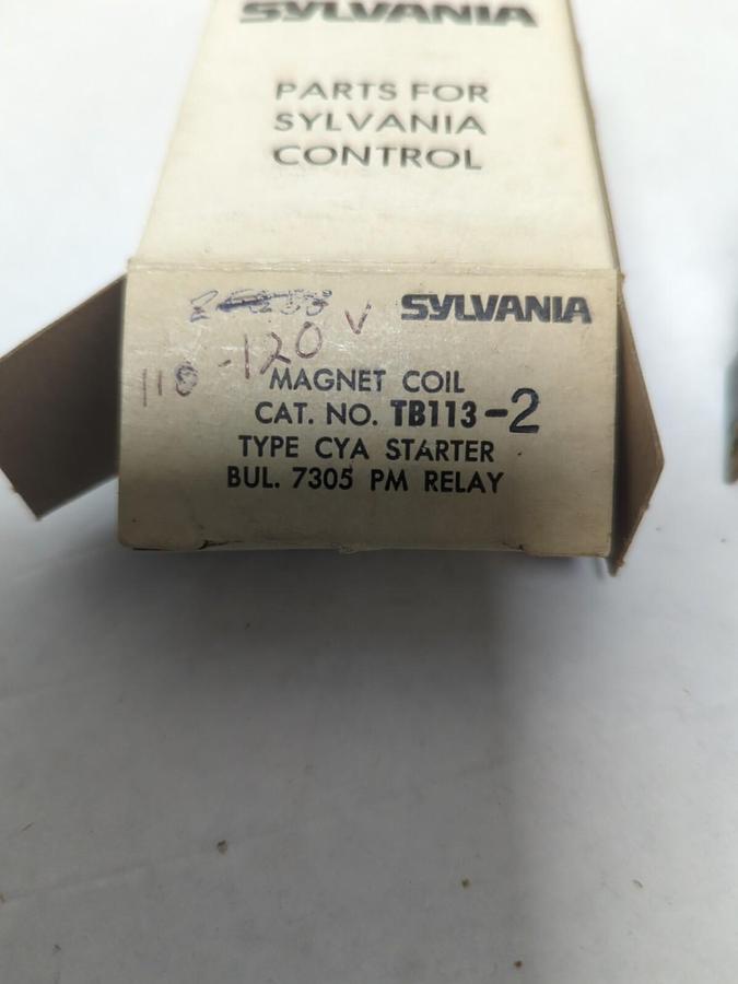 SYLVANIA,TB113-2,MAGNET COIL 110/120V NOS