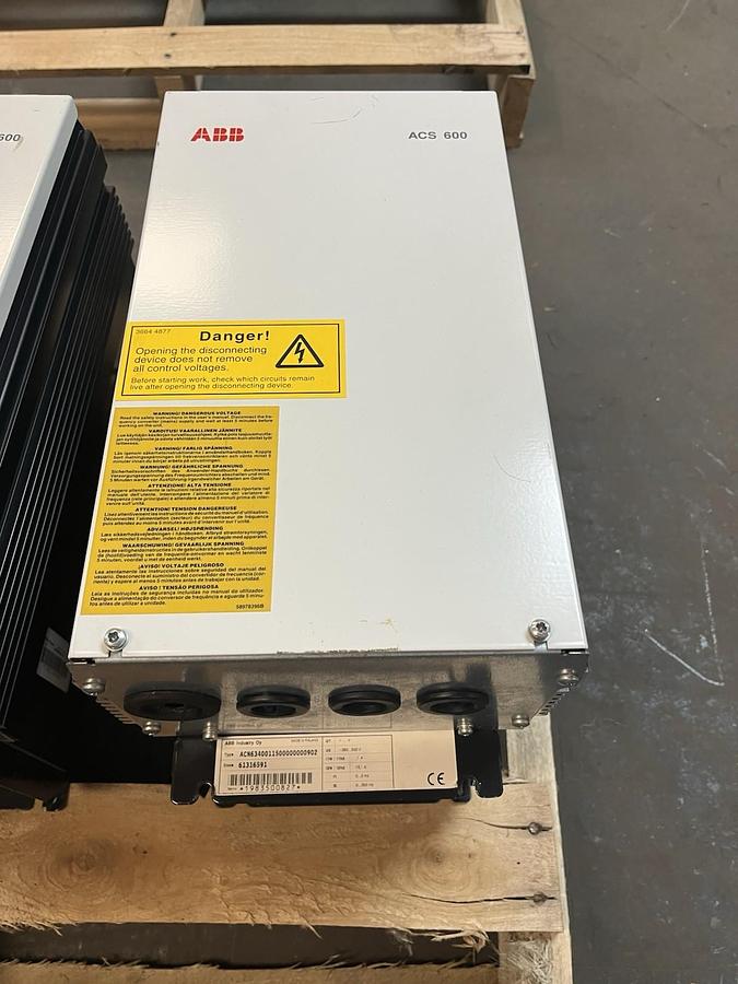 Used ABB,ANC634001150000000902,ACS 600 INVERTER DRIVE 15 AMP 380-500V