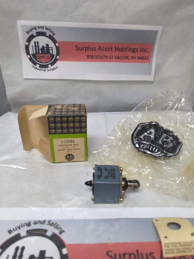 ALLEN BRADLEY,Z-13948,PUSH ROLLER HEAD TYPE D NOS
