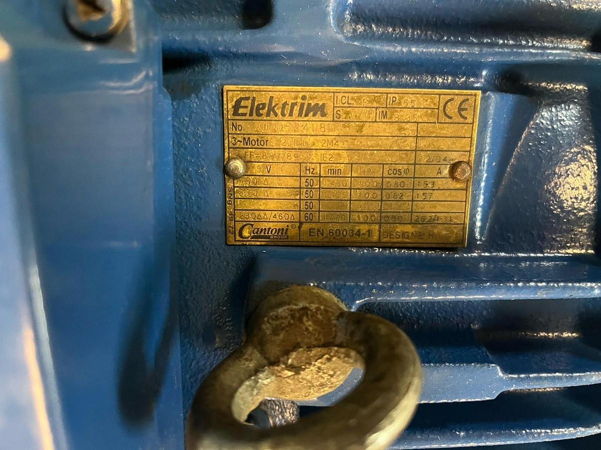 Used ELEKTRIM,2SIEL132M4,MOTOR 10HP 1770RPM 3PH