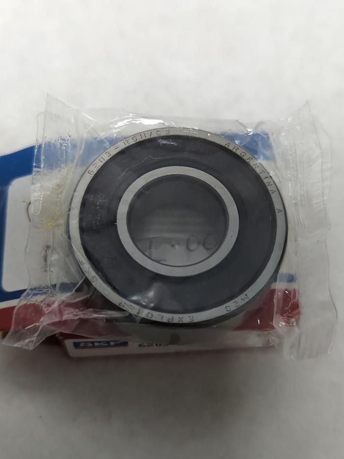 SKF,6203 RS JEM,DEEP GROOVE BALL BEARING SINGLE RUBBER SEALED NOS