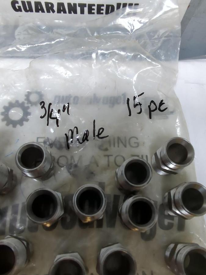 UNBRANDED,3/4 IN X3/4 IN,MALE PIPE UNION ADAPTER LOT OF 15 NOS