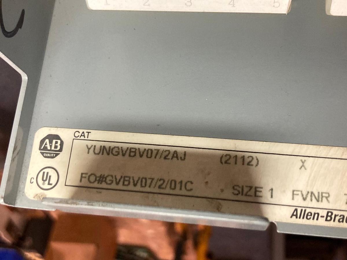 Used Allen-Bradley,2100 2112,Size 1 Fused MCC 12 Inch Starter Bucket