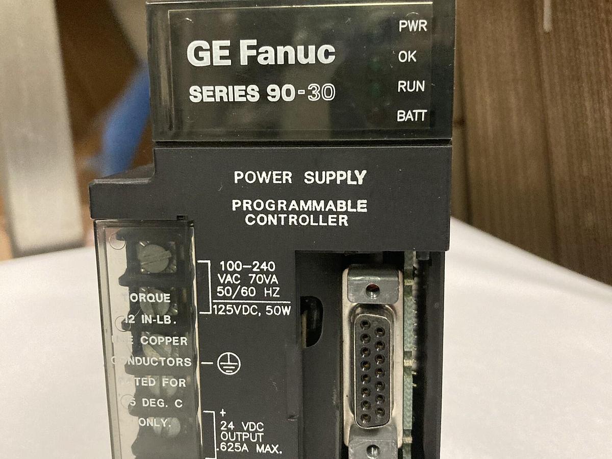 Used GE Fanuc,IC693PWR321M,PLC Power Supply 24VDC Series 90-30
