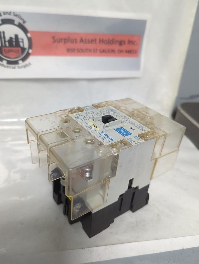 Used MITSUBISHI,S-N65,MAGNETIC CONTACTOR 3-POLE WITH GAURDS PRE-OWNED