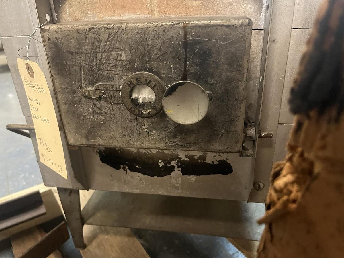 Used HEVI DUTY,54,ELECTRIC MULTIPLE UNIT HEAT TREAT FURNACE 115-230V MAX TEMP 1850