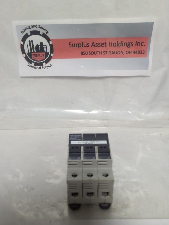 Used ALLEN BRADLEY,1492-FB3C30-L,SERIES B FUSE HOLDER 30A 600V PRE-OWNED