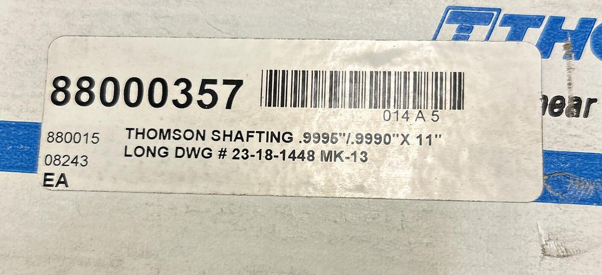 THOMSON SHAFTING,23-18-1448 MK-13,.9995 INCH.9990 X 11 INCH LOT OF 7 NEW