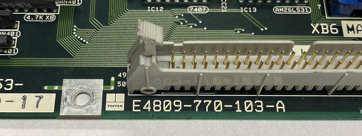 Used OKUMA,E4809-770-103-A,CONTROL BOARD OPUS 7000 PANEL