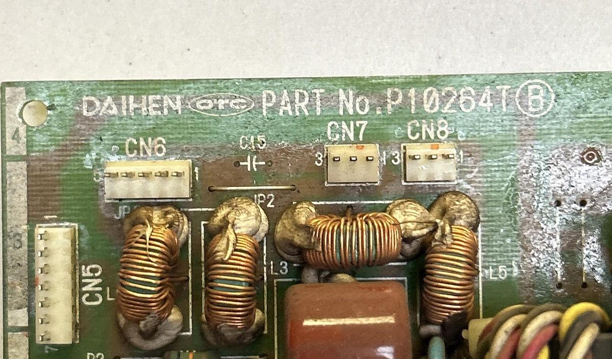 Used DAIHEN OTC,P10264T,CIRCUIT BOARD FOR DP400 WELDER