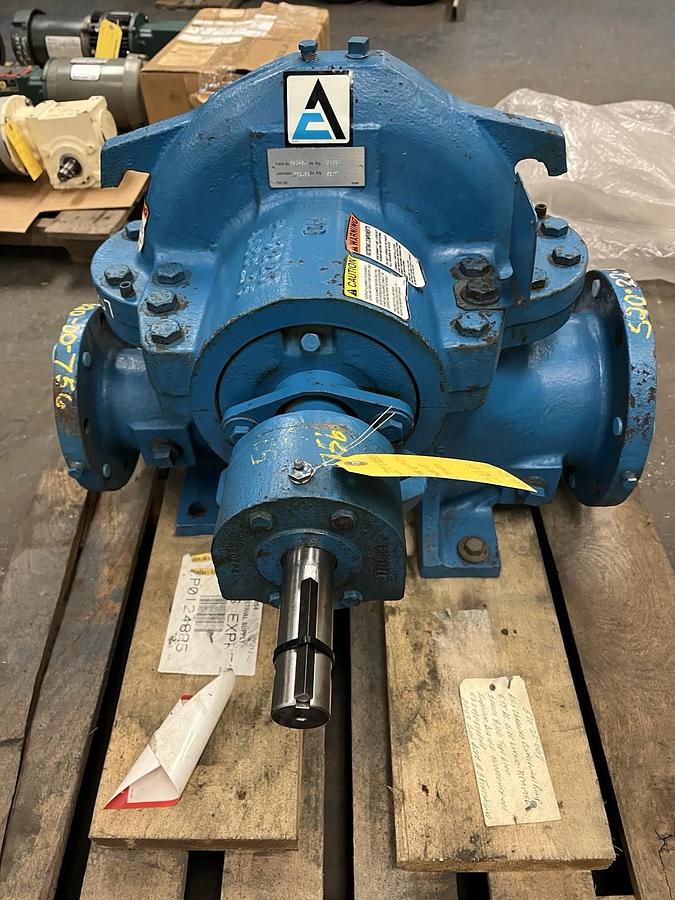 Used ITT,100,CPT259 SPLIT CASE CENTRIFUGAL PUMP 6X4X10XL IMP DIA 11.2