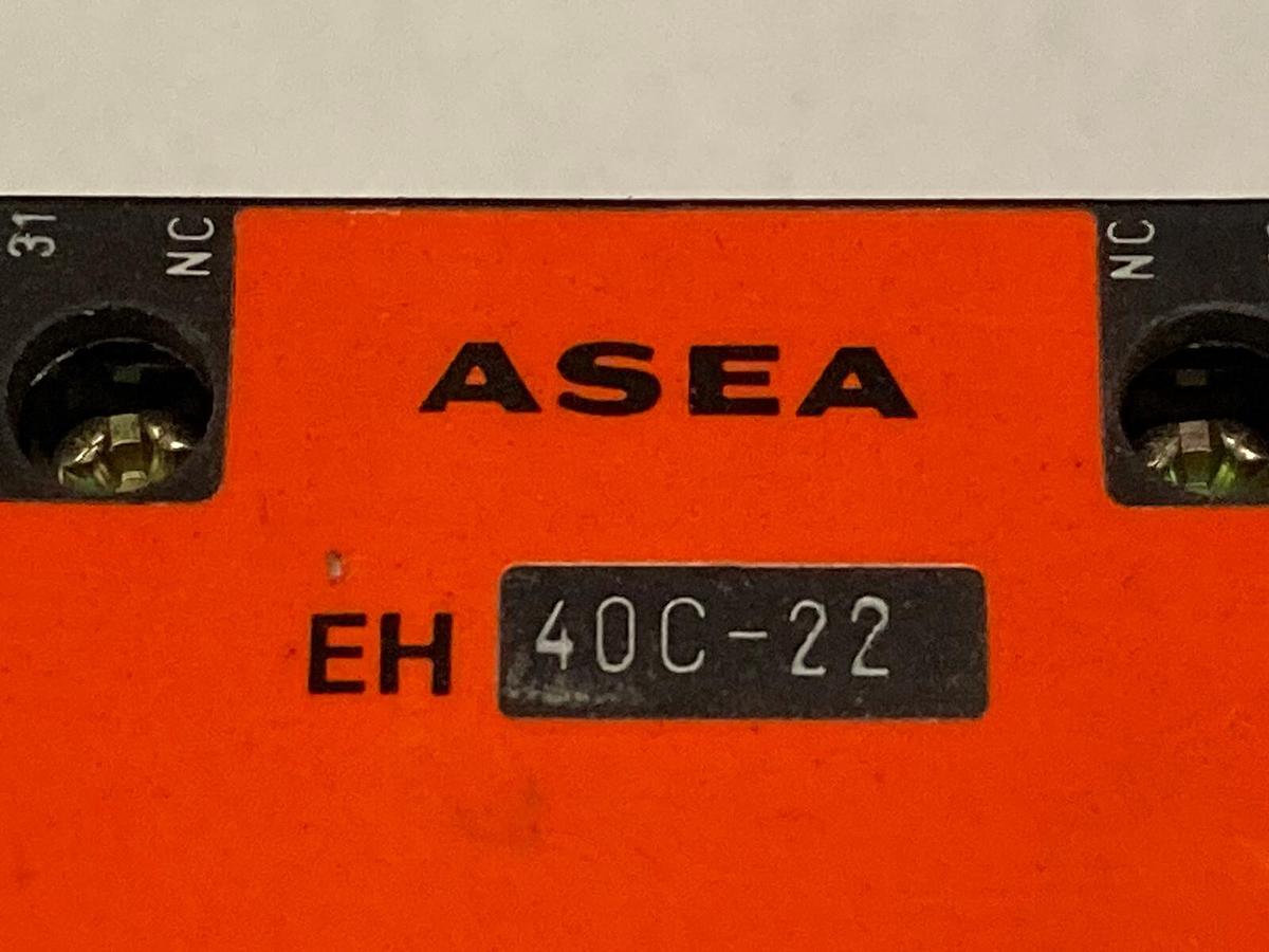Used Asea,EH 40C-22,3-Pole Contactor Coil Nema Size 2