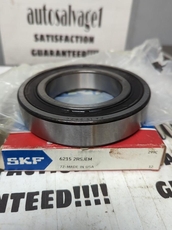 SKF,6215-2RSJEM,DEEP GROOVE BALL BEARING 75MMX130MMX25MM NOS