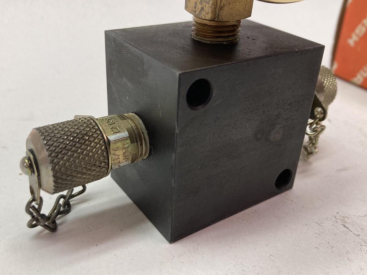 Pressotechnik,0-6000 PSI,Gas Regulator with Shut-Off Valve