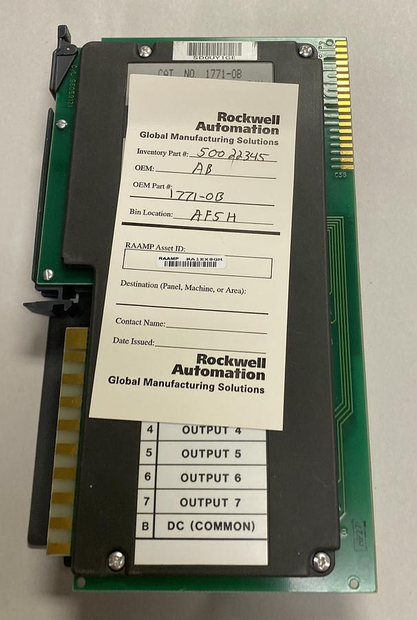 Used ALLEN BRADLEY,1771-OB,SER B OUTPUT MODULE REFURBISHED