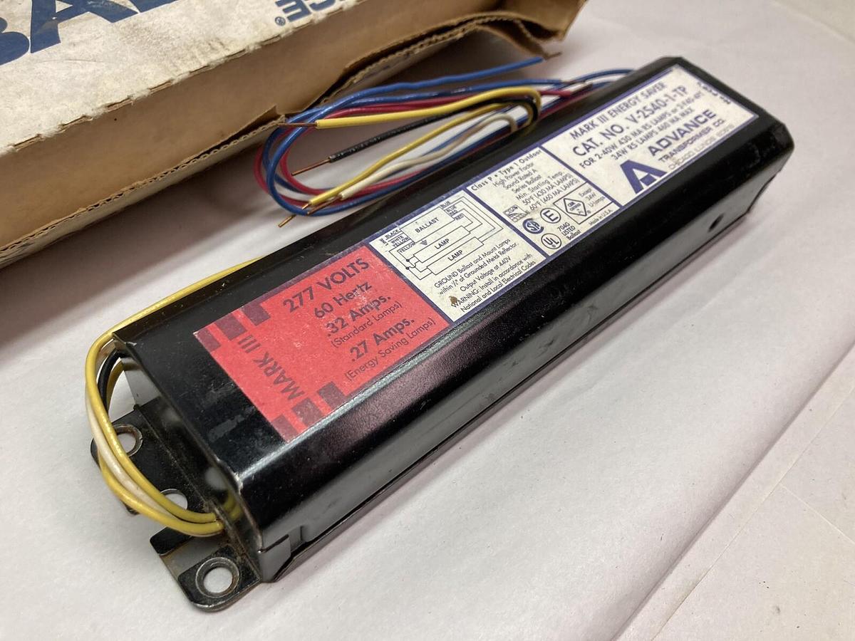 Used Advance,V-2S40-1-TP,Ballast 277V 60Hz