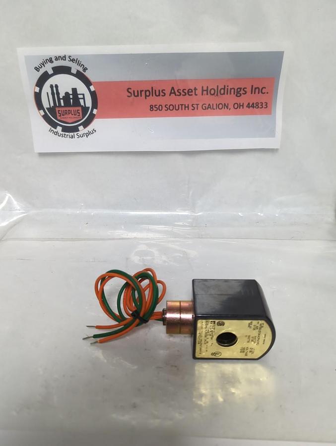 Used PARKER,04F3OU2104ACF4C05J,SOLENOID VALVE COIL 125PSI 11 WATT PRE-OWNED