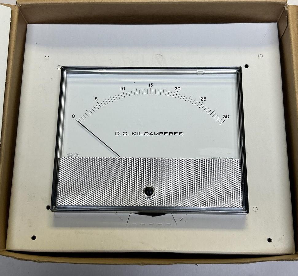 PIONEER,520-G,PANEL METER 0-30 DC KILOAMPERES NOS