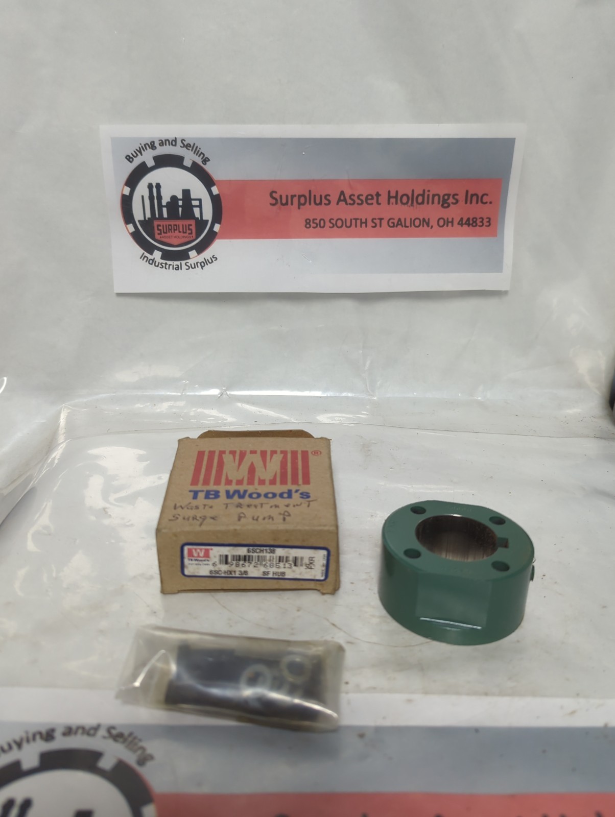 TB WOOD'S,6SCH138,SURE-FLEX HUB 1-3/8 INCH NOS
