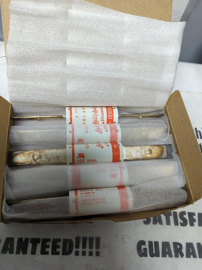 GOULD SHAWMUT,A6Y100-3,AMP-TRAP FUSE BOX OF 5 NOS