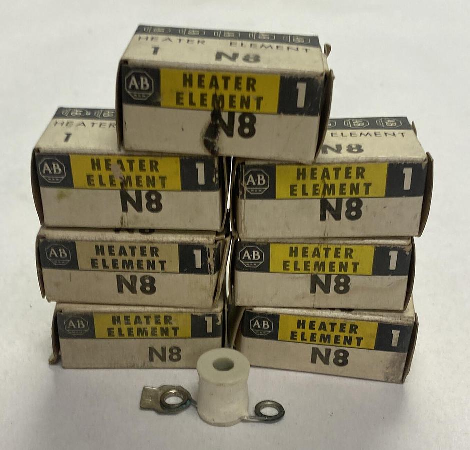 ALLEN BRADLEY,N8,OVERLOAD RELAY HEATER ELEMENT LOT OF 7 NOS
