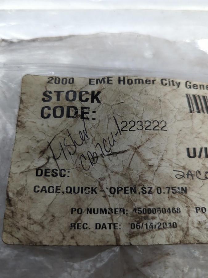 FISHER,CB7CU-1,VALVE CAGE-QUICK OPEN NOS