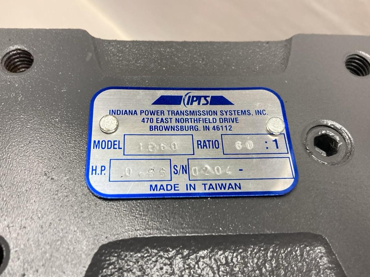IPTS,IC60,Gear Speed Reducer Ratio 60:1 0.66Hp