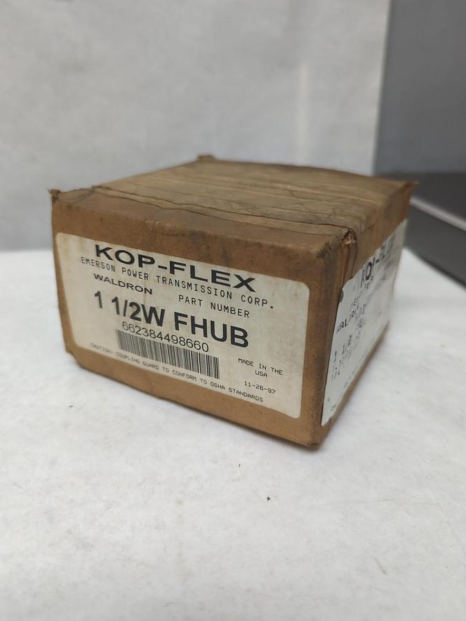 KOP-FLEX,1-1/2W FHUB,GEAR COUPLING HUB EMERSON POWER 1.1240/1.1245 BORE NOS