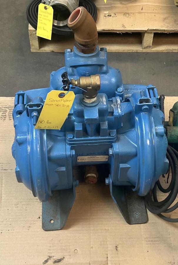 Used SANDPIPER,SB1-1/2-A,AIR OPERATED DOUBLE DIAPHRAGM PUMP