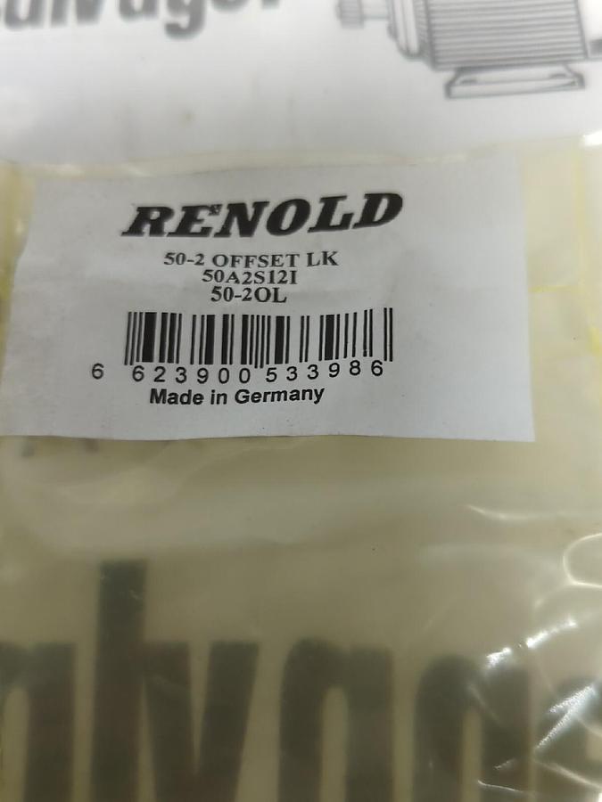 RENOLD,50-2 50A2S121-50-20L,OFFSET CHAIN LINK LOT OF 2 NOS