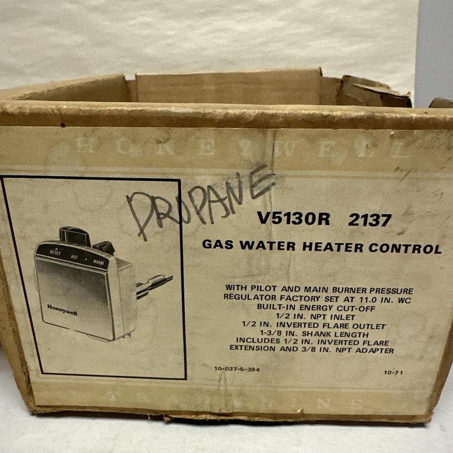 Honeywell,V5130R 2137,Gas Water Heater Control