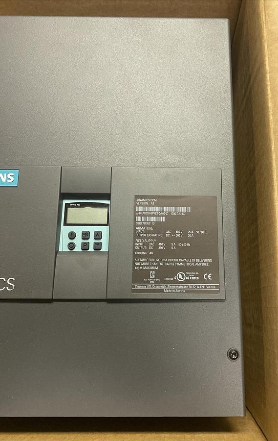 SIEMENS,6RA8018-6FV62-0AA0-Z,SINAMICS DCM DC CONVERTER NEW