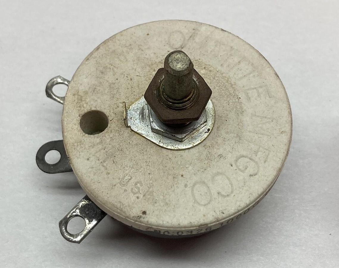 Ohmite,0326 1000,Rheostat 0.22A Series 7829