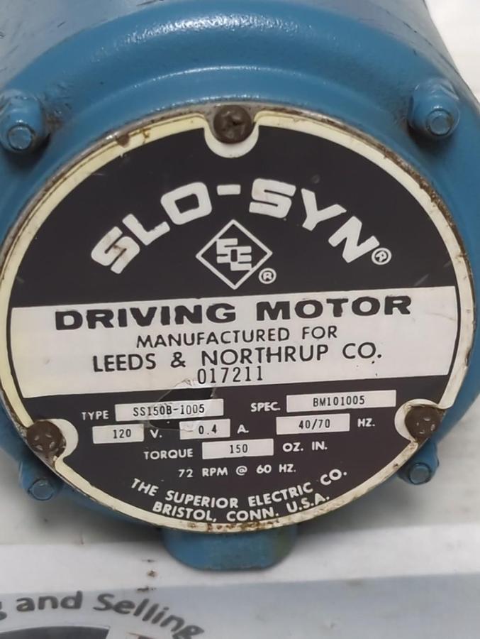 Used SLO-SYN,017211,DRIVING MOTOR TYPE SSI50B-1005 120V 0.4A 40/70HZ PRE-OWNED
