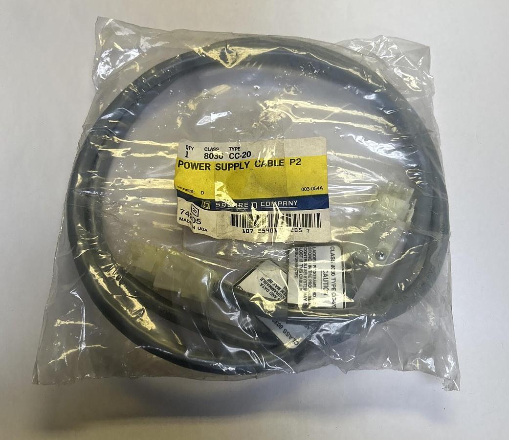 Used SQUARE D,8030CC-20,POWER SUPPLY CABLE NEW