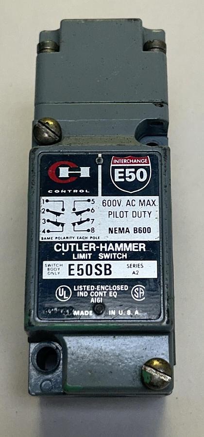 Used CUTLER HAMMER,E50SB,LIMIT SWITCH