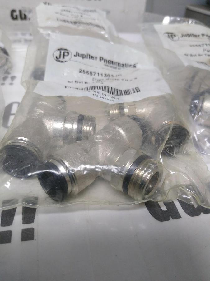 Used JUPITER PNEUMATICS,2555711363JP,TUBE MALE SWIVEL BRANCH T 10MM LOT OF 5