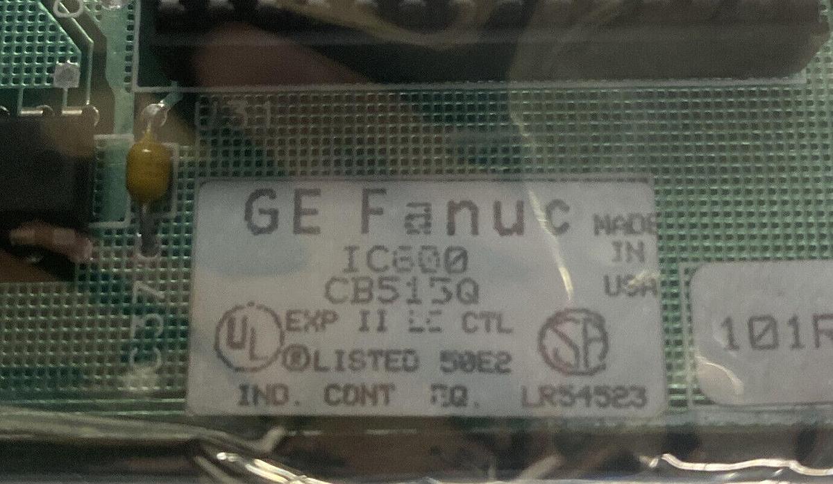 GE FANUC,IC600CB513Q,AUXILIARY I/O CONTROL MODULE NOS