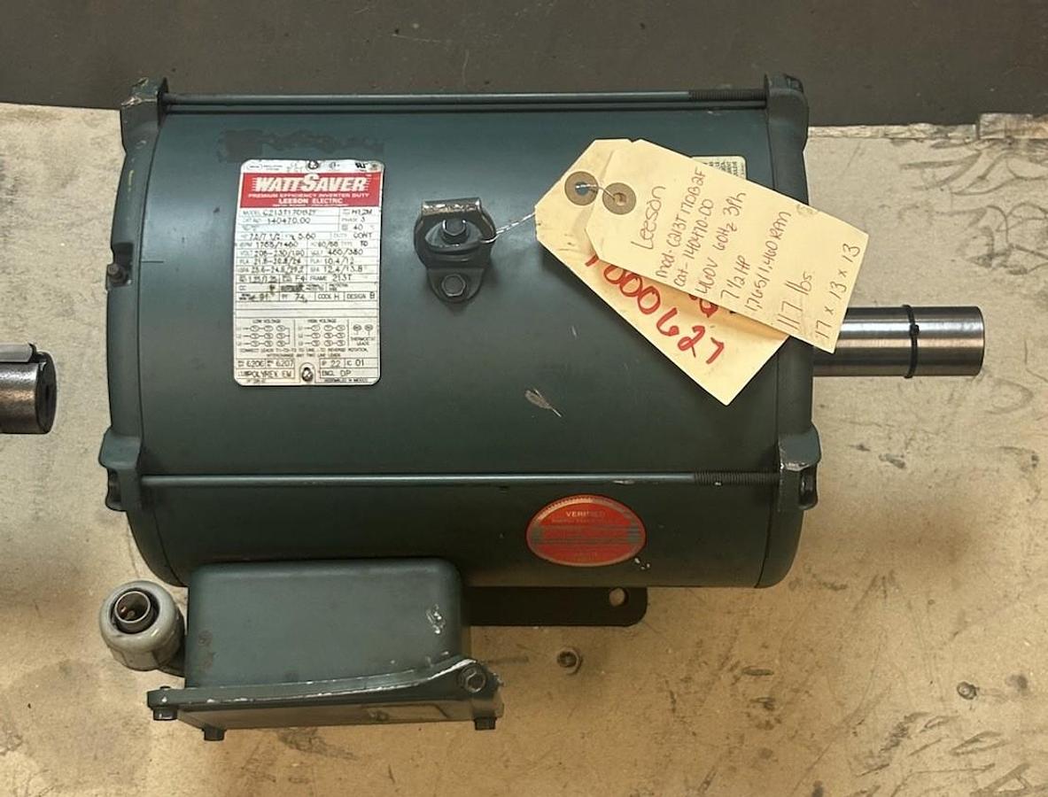 Used LEESON,140470.00,INVERTER DUTY MOTOR 7.5HP 208-230/460V 1765RPM 3PH 213T FRAME