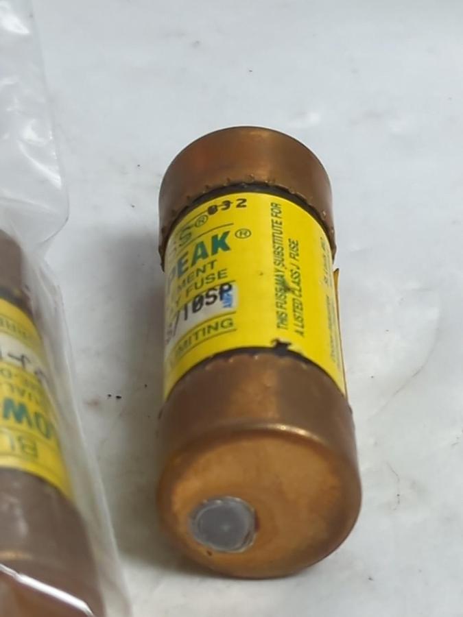 Used COOPER BUSSMANN,LPJ-1-8/10SP,LOW-PEAK 1-8/10 AMP FUSE LOT OF 4 PRE-OWNED