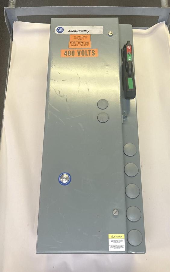 Used ALLEN BRADLEY,512-BFB-6P-24R,COMBINATION STARTER DISCONNECT SIZE 1
