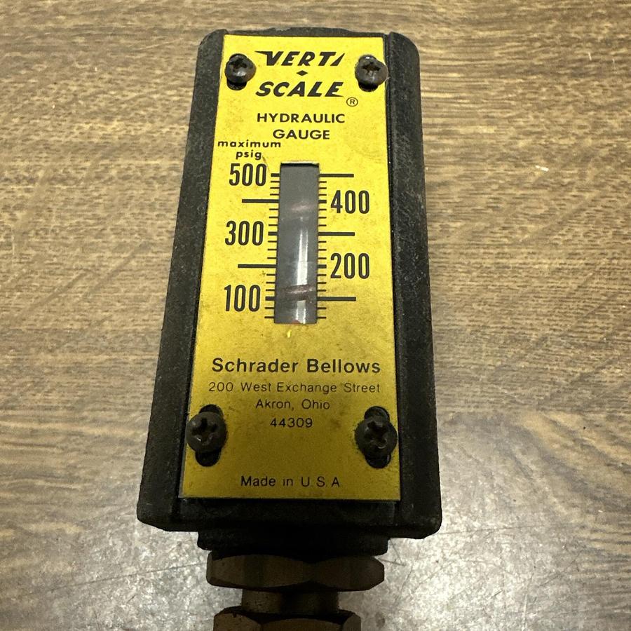 Schrader-Bellows,001,Hydraulic Gauge