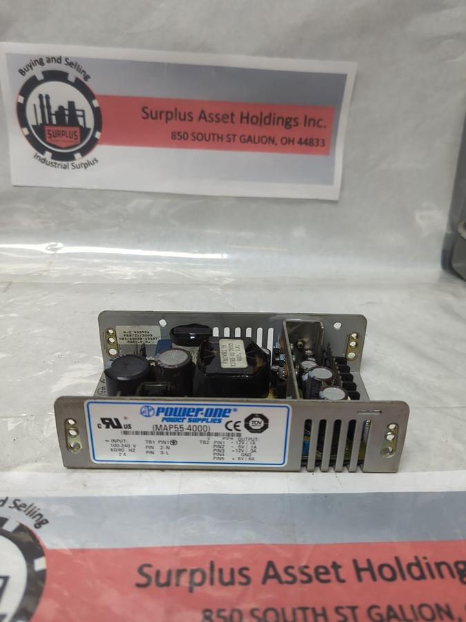Used POWER-ONE,MAP55-4000,POWER SUPPLY PRE-OWNED