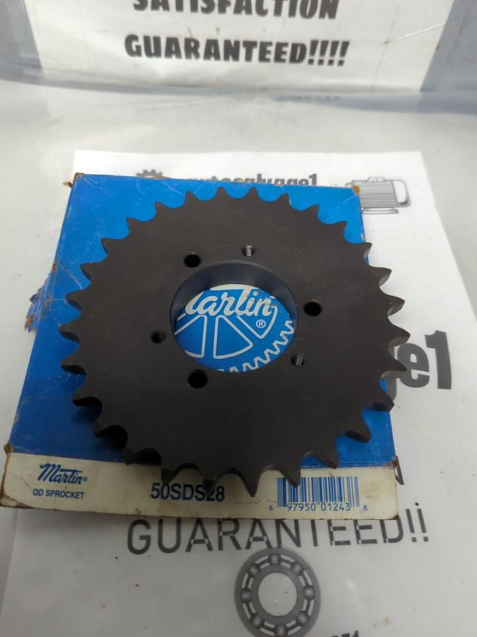 MARTIN,50SDS28,QD SPROCKET 28 TEETH 2-1/4 INCH BORE NOS