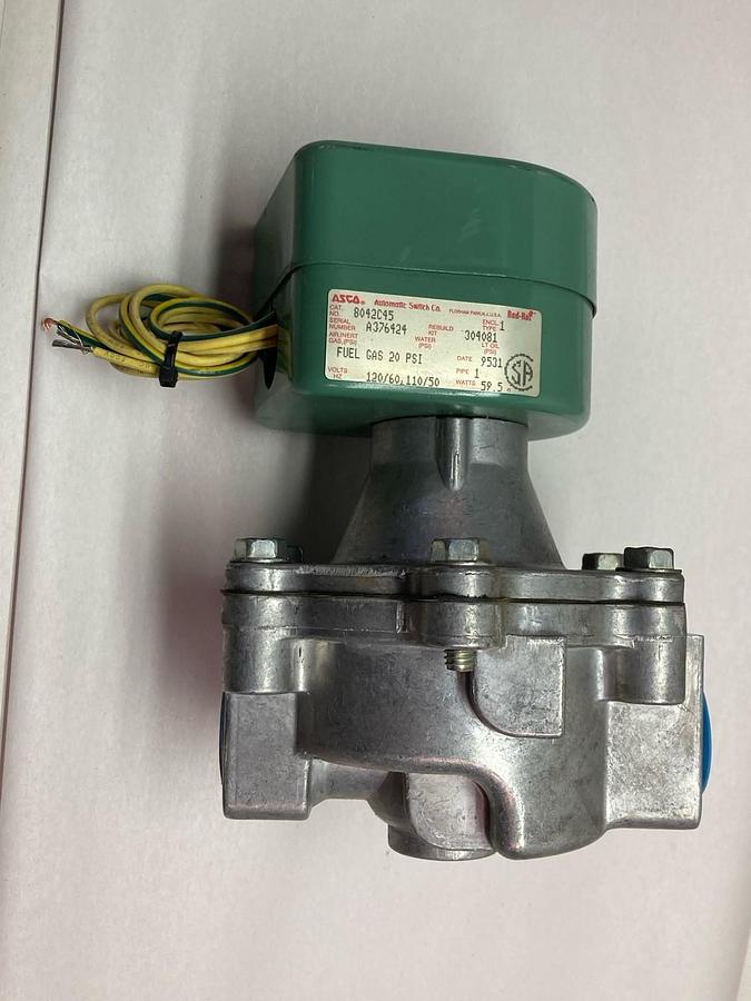 Asco,8042C45,Solenoid Valve 110-120V 50/60HZ 20 PSI 1-1/4 Inch