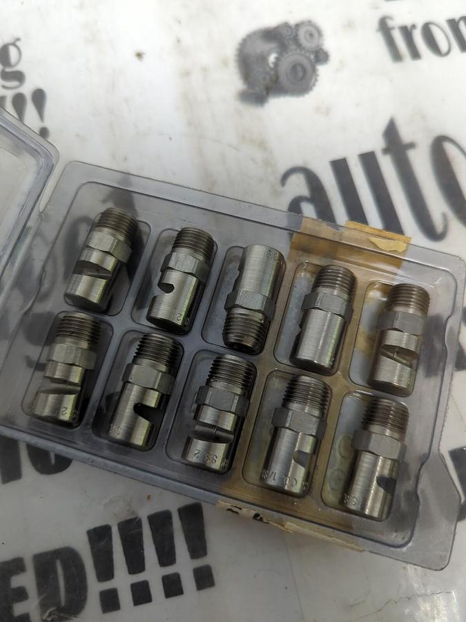 SPRAYING SYSTEMS CO.,1/8 KSS 2,STAINLESS SPRAY NOZZLES LOT OF 10 NOS