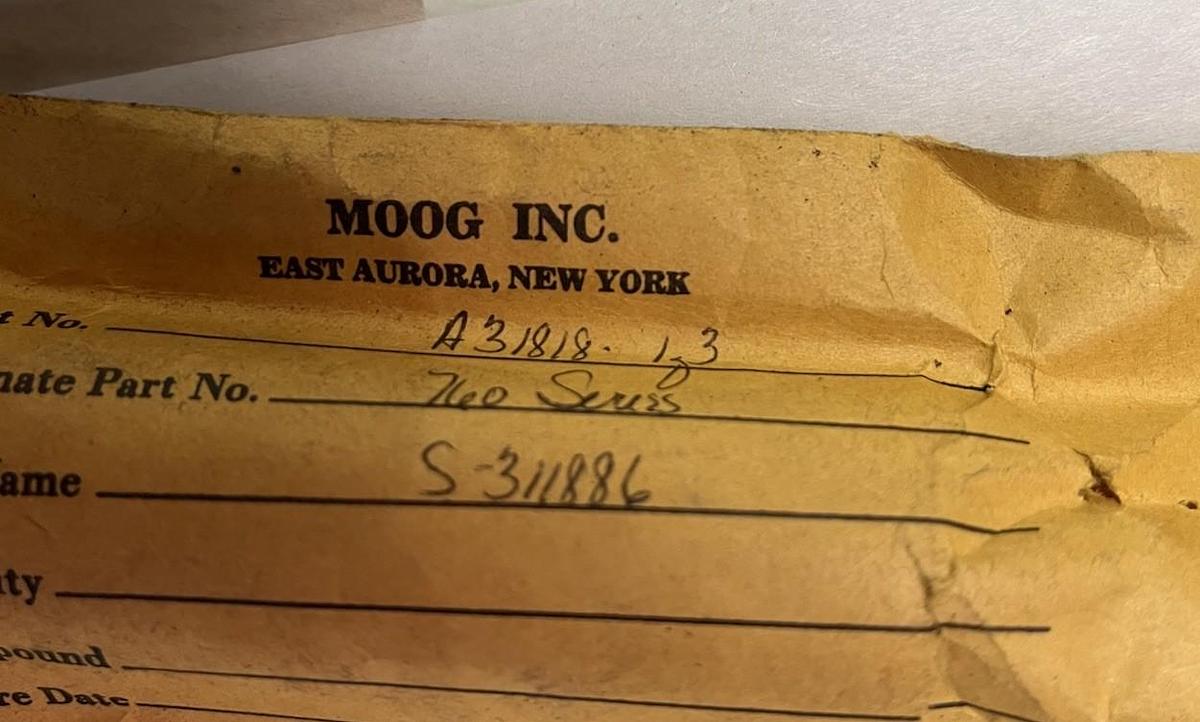 Moog,A31818-1.3,SERVO 760 SPOOL VALVE S-311886