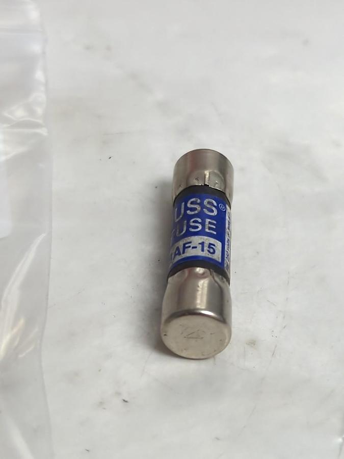 Used COOPER BUSSMANN,BAF-15,BUSS 15 AMP FUSE LOT OF 6 PRE-OWNED