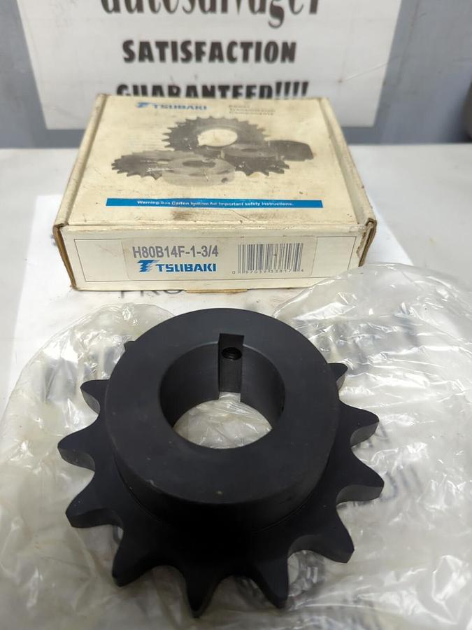 TSUBAKI,H80B14F-1-3/4,SPROCKET NEW IN BOX